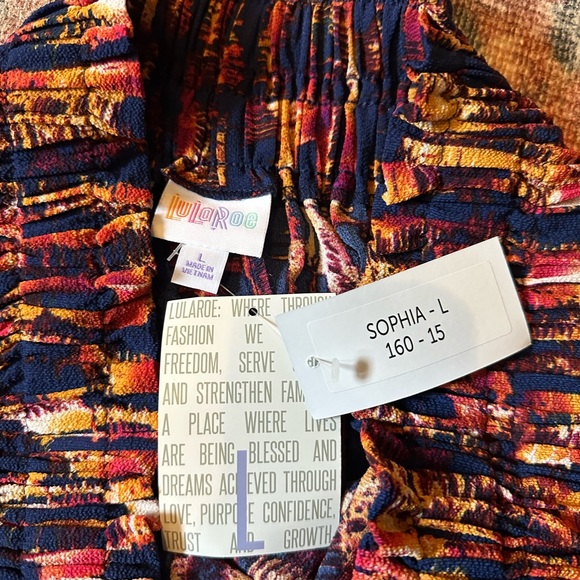 LuLaRoe Sophia Skirt Size Large - Picture 5 of 9